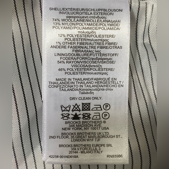 Brooks Brothers Skirt Red Black Gingham Checkered Plaid Gold button size 2 - Picture 7 of 8